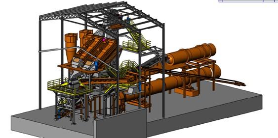 Máquina granuladora de fertilizantes